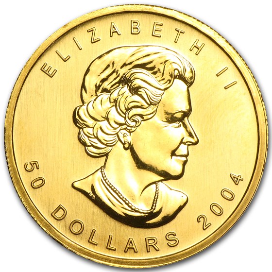 2004 Canada 1 oz Gold Maple Leaf BU