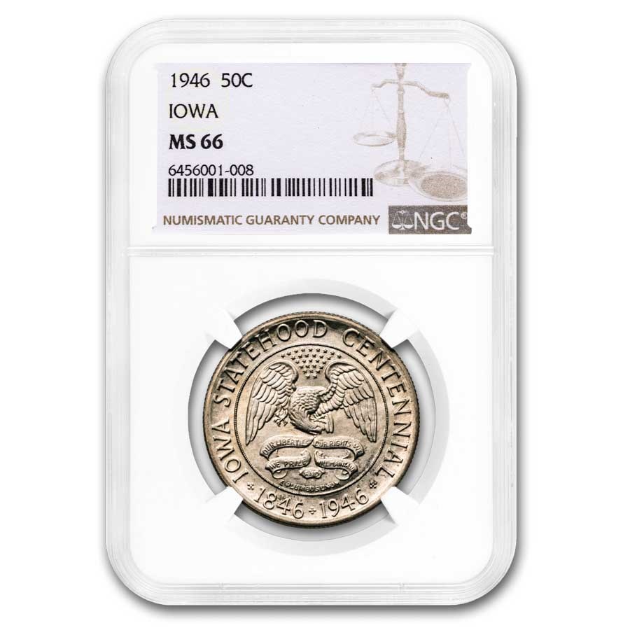 1946 Iowa Centennial Half Dollar MS-66 NGC