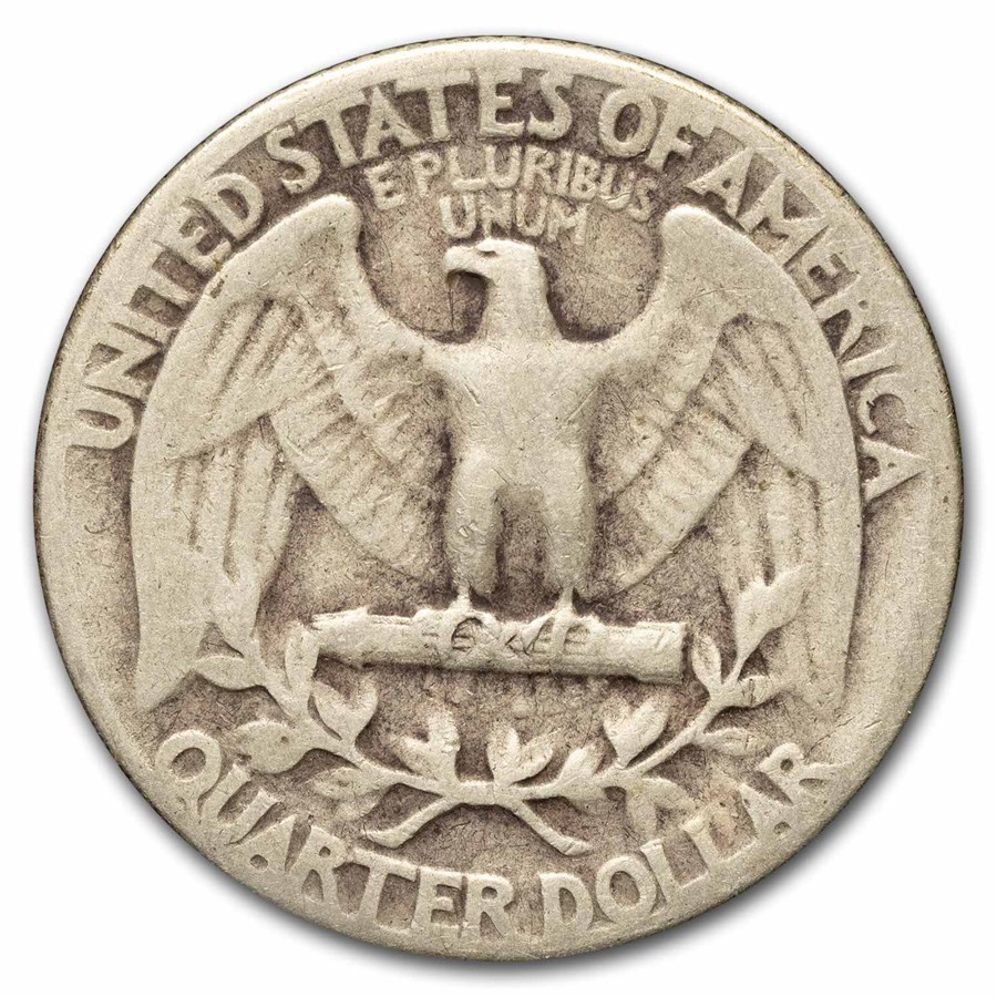 1946 Washington Quarter 40-Coin Roll Avg Circ