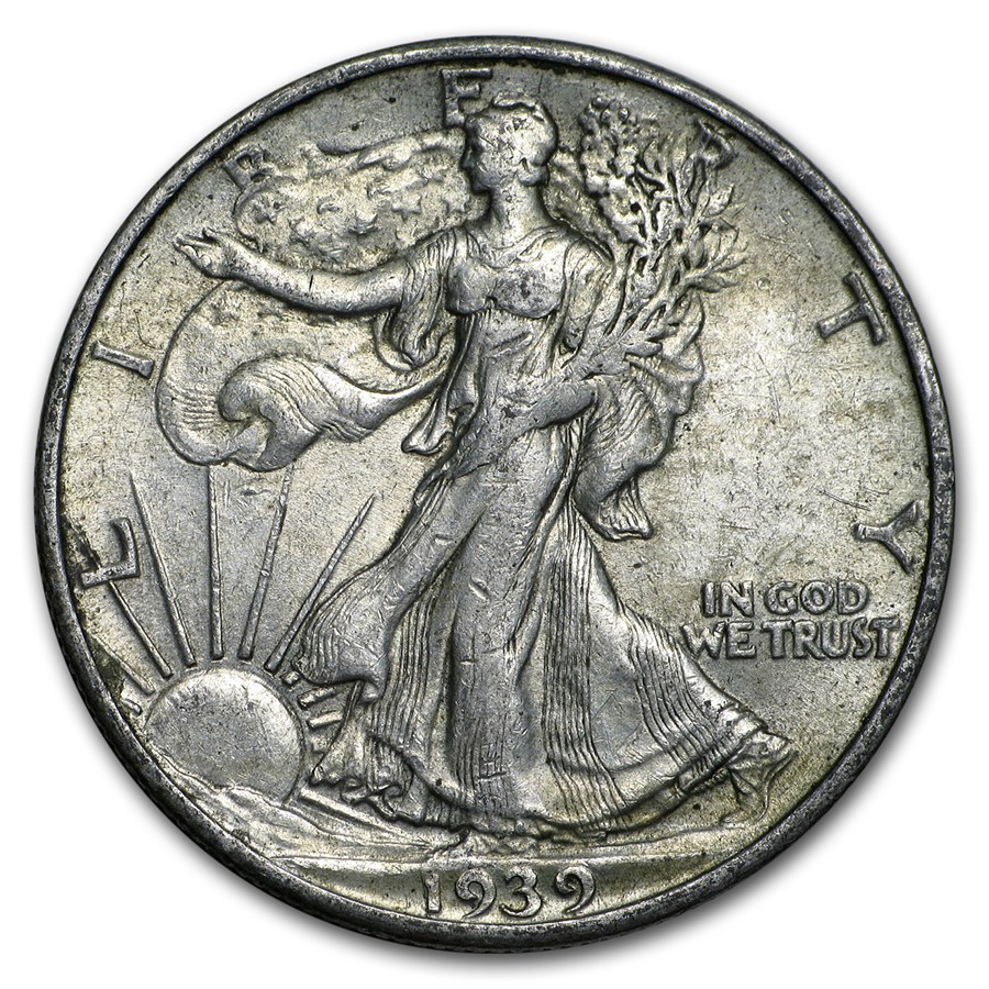 1939-S Walking Liberty Half Dollar AU