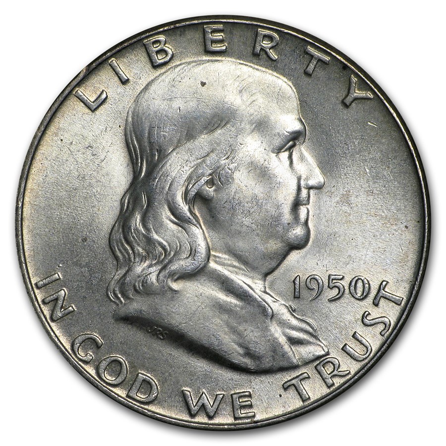 1950 Franklin Half Dollar BU 1950 Franklin Half Dollar BU