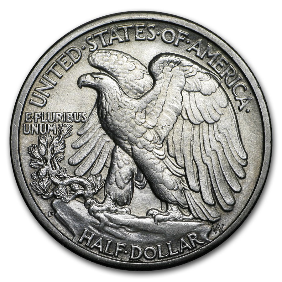 1947-D Walking Liberty Half Dollar BU