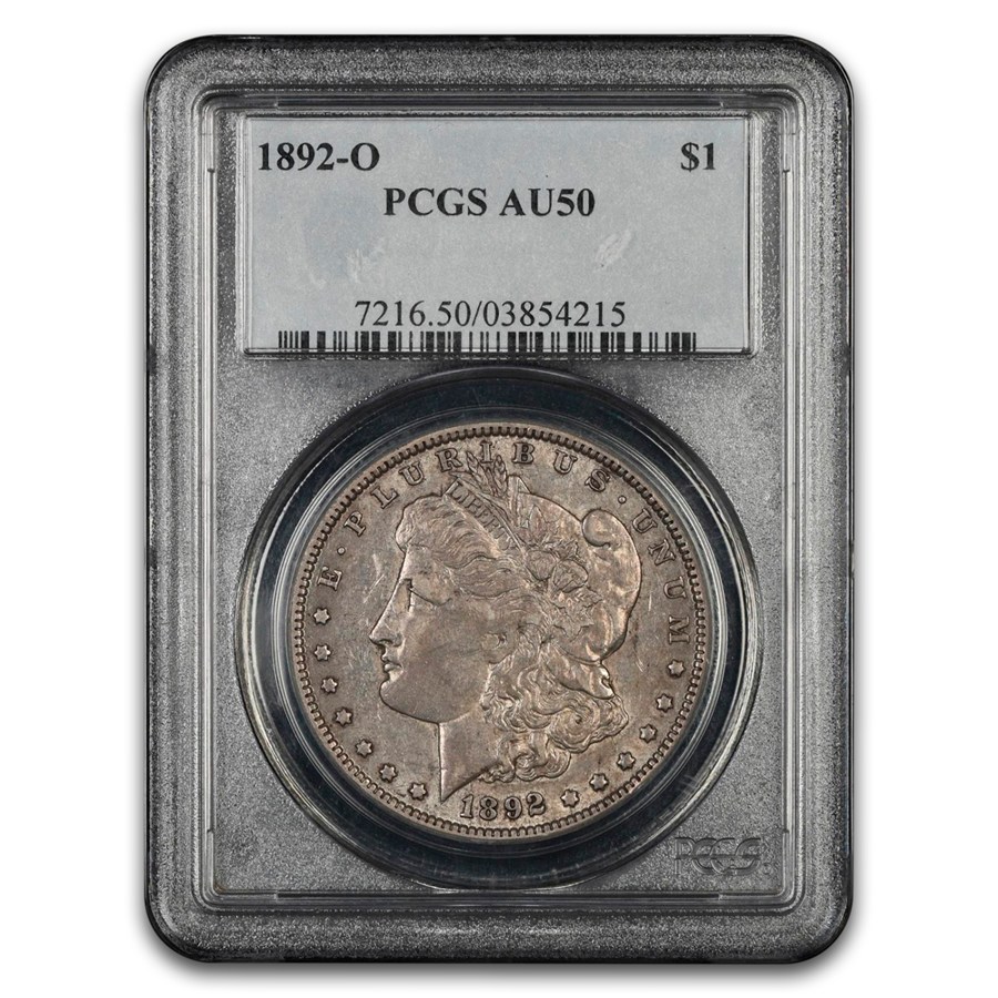 1892-O Morgan Dollar AU-50 PCGS