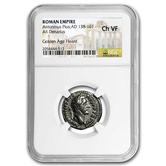 Rome AR Denarius Ant Pius (138-161 AD) Ch VF NGC (Random Coin)