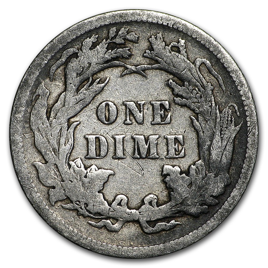 1890 Liberty Seated Dime VF