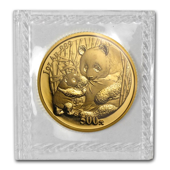 2005 China 1 oz Gold Panda BU (Sealed)
