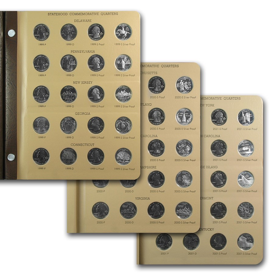 1999-2008 200-coin 50 State Quarter Complete Set (Dansco Albums)