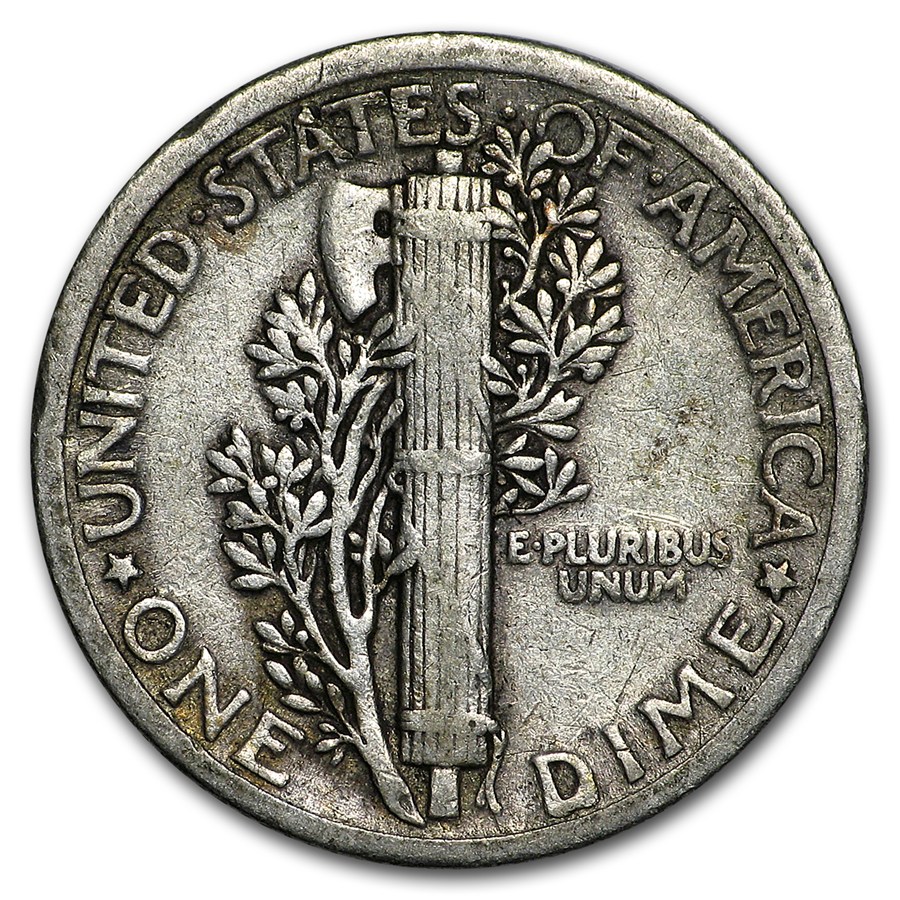 1918 Mercury Dime Fine