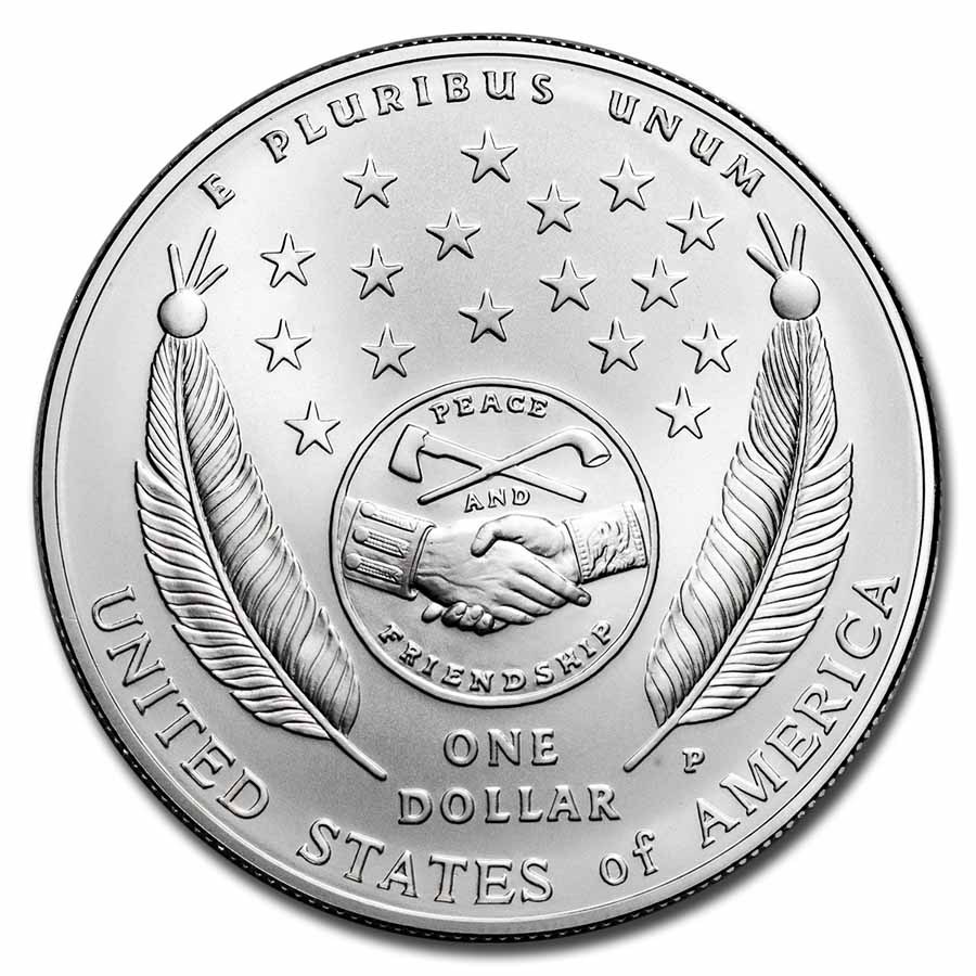 2004-P Lewis & Clark Bicent'l $1 Silver Commem BU (Capsule only)
