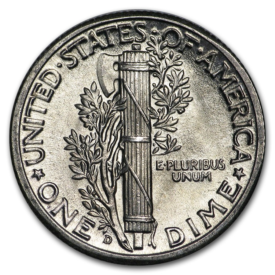 1944-D Mercury Dime BU