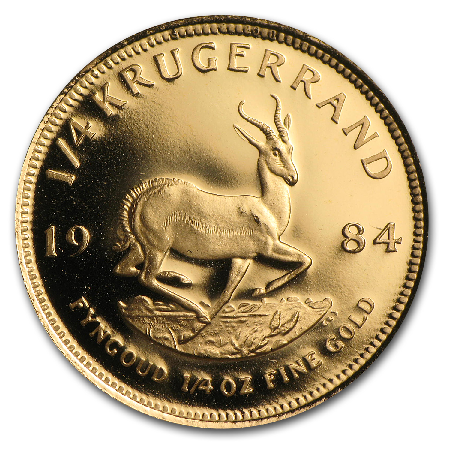 1984 South Africa 1/4 oz Proof Gold Krugerrand