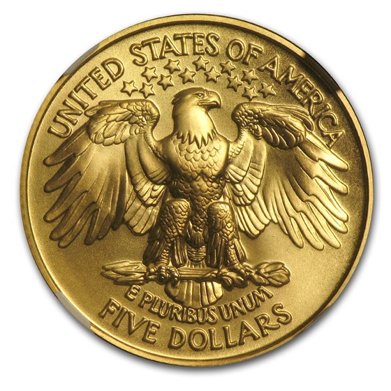 1999-W Gold $5 Commem George Washington MS-70 NGC