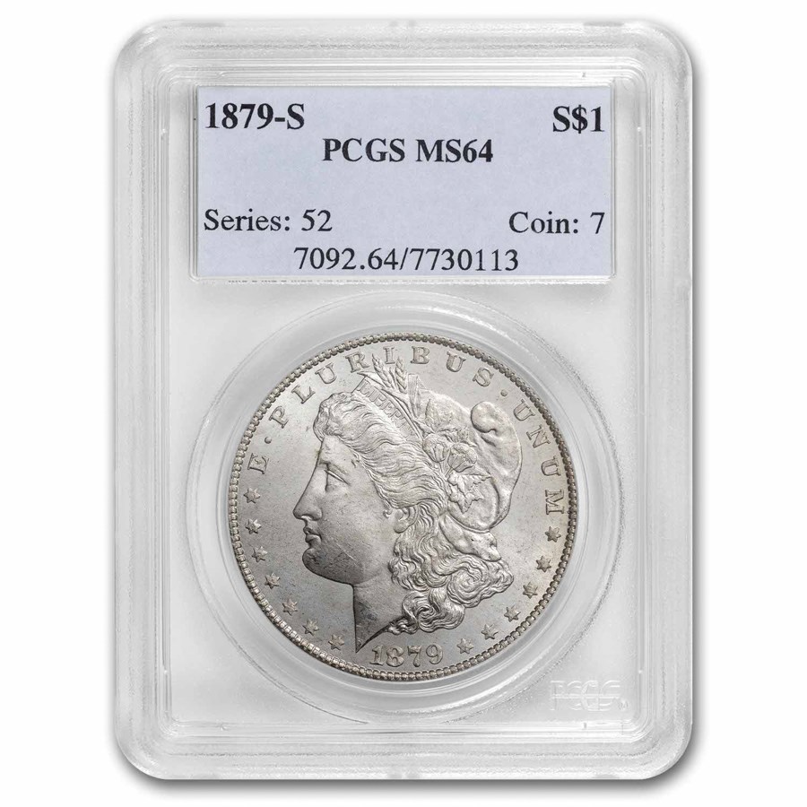 1879-S Morgan Dollar MS-64 PCGS