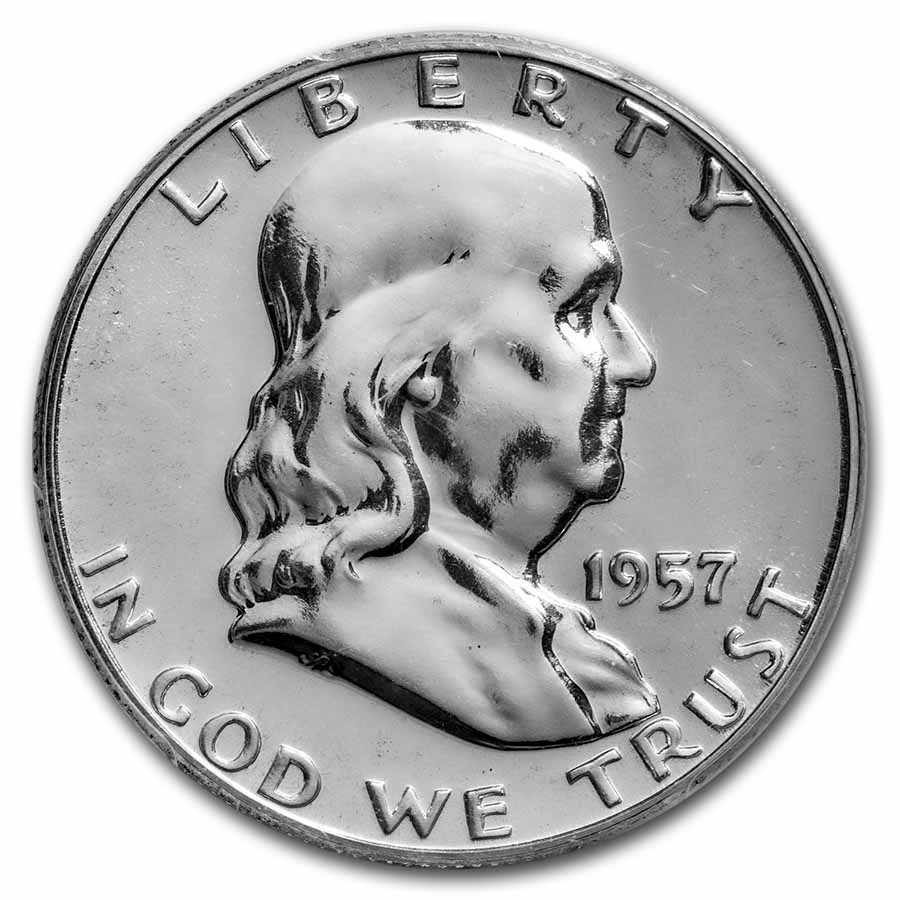 1957 Franklin Half Dollar PR-66 PCGS