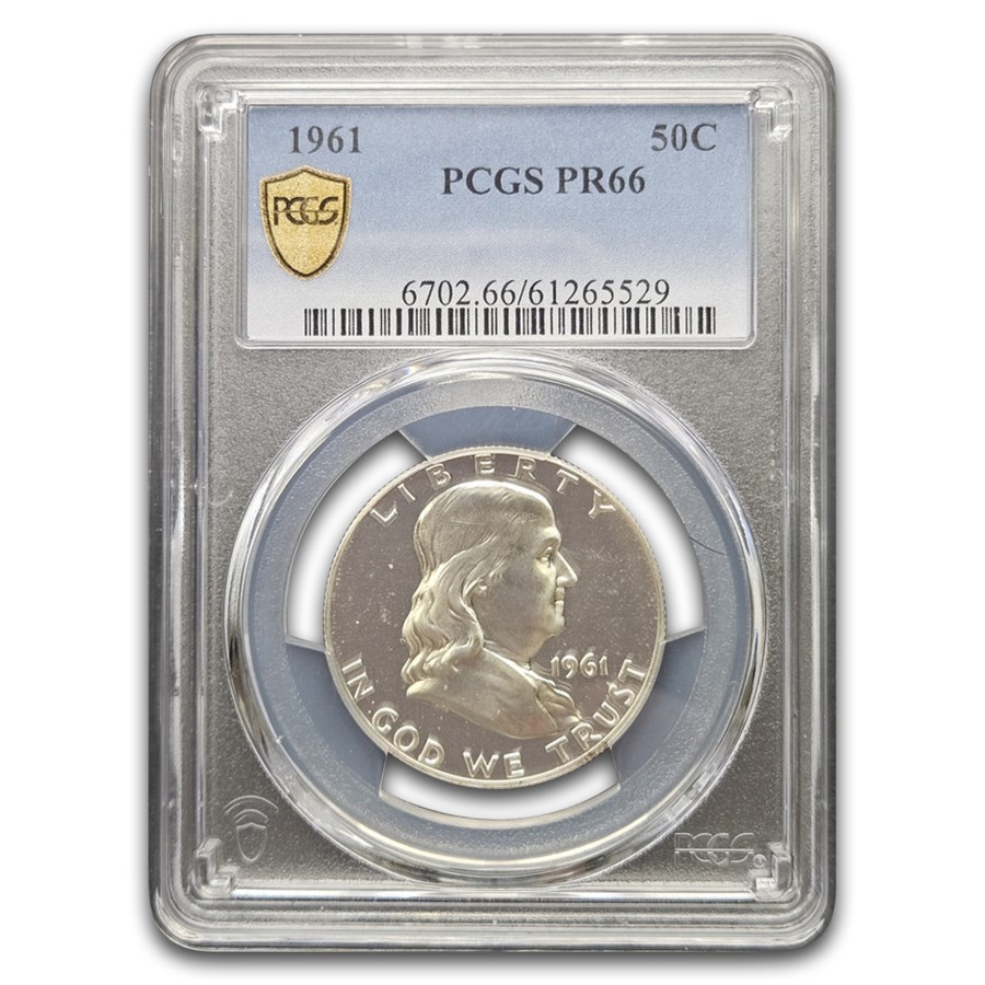 1961 Franklin Half Dollar PR-66 PCGS