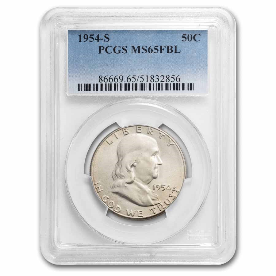 1954-S Franklin Half Dollar MS-65 PCGS (FBL)