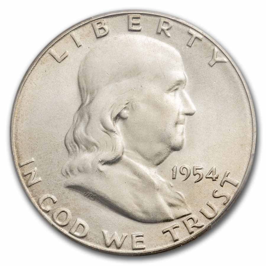 1954-S Franklin Half Dollar MS-65 PCGS (FBL)