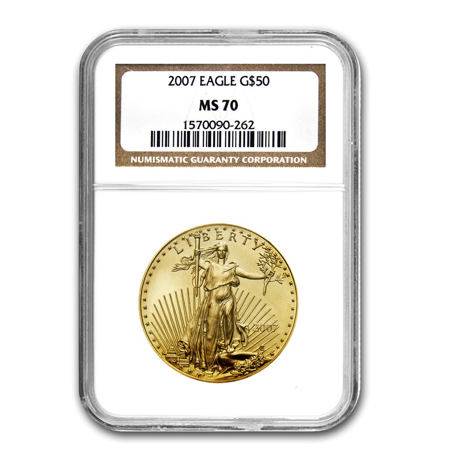 2007 1 oz American Gold Eagle MS-70 NGC