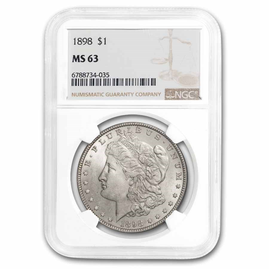 1898 Morgan Dollar MS-63 NGC