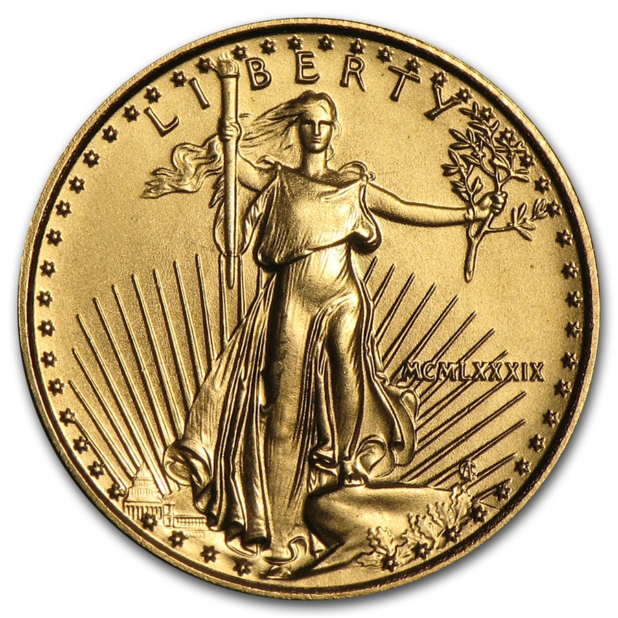 1989 1/10 oz American Gold Eagle BU (MCMLXXXIX)