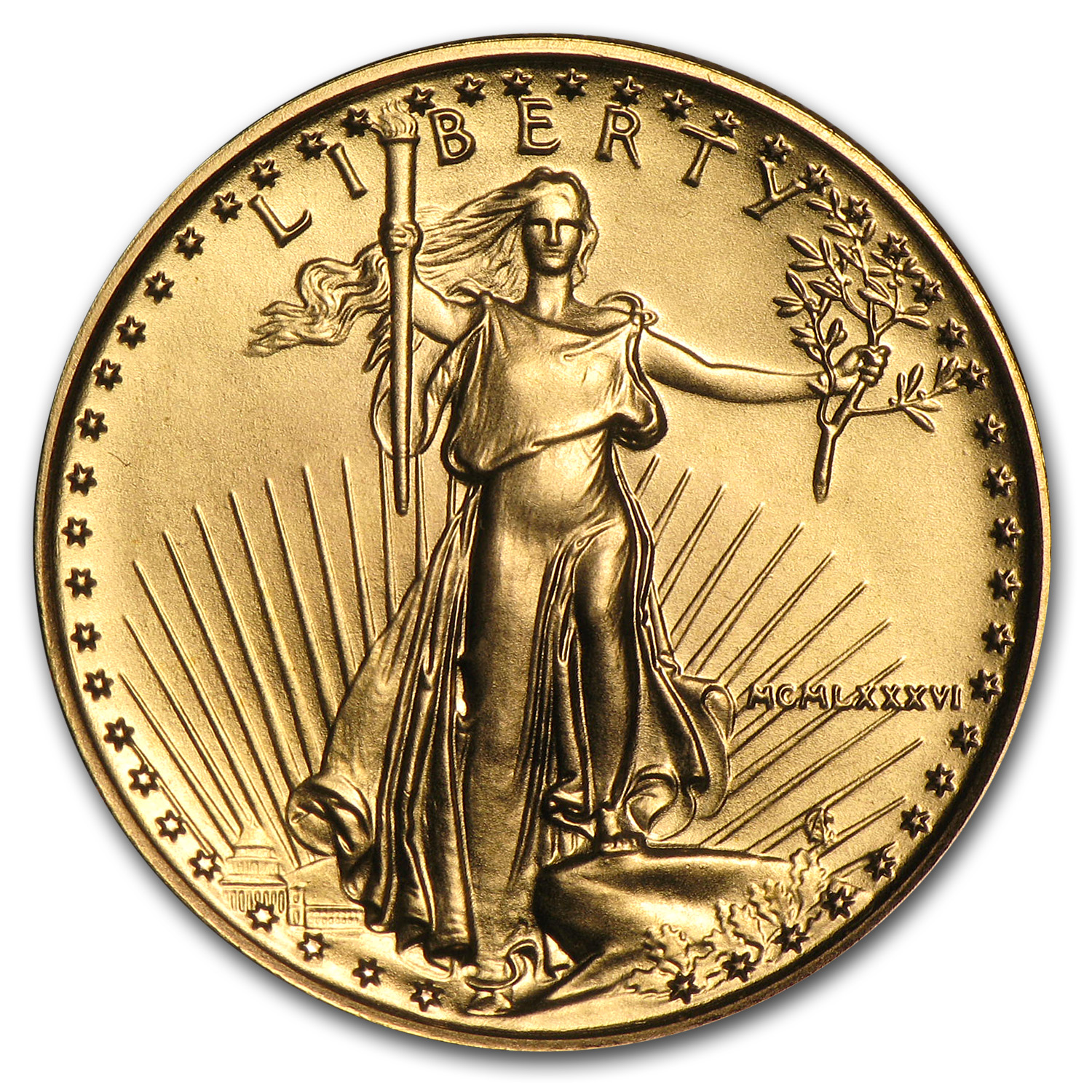 1986 1/4 oz American Gold Eagle BU (MCMLXXXVI)