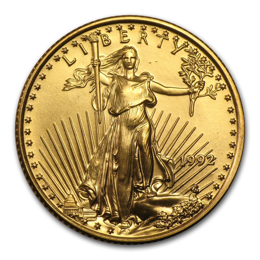 1992 1/4 oz American Gold Eagle BU