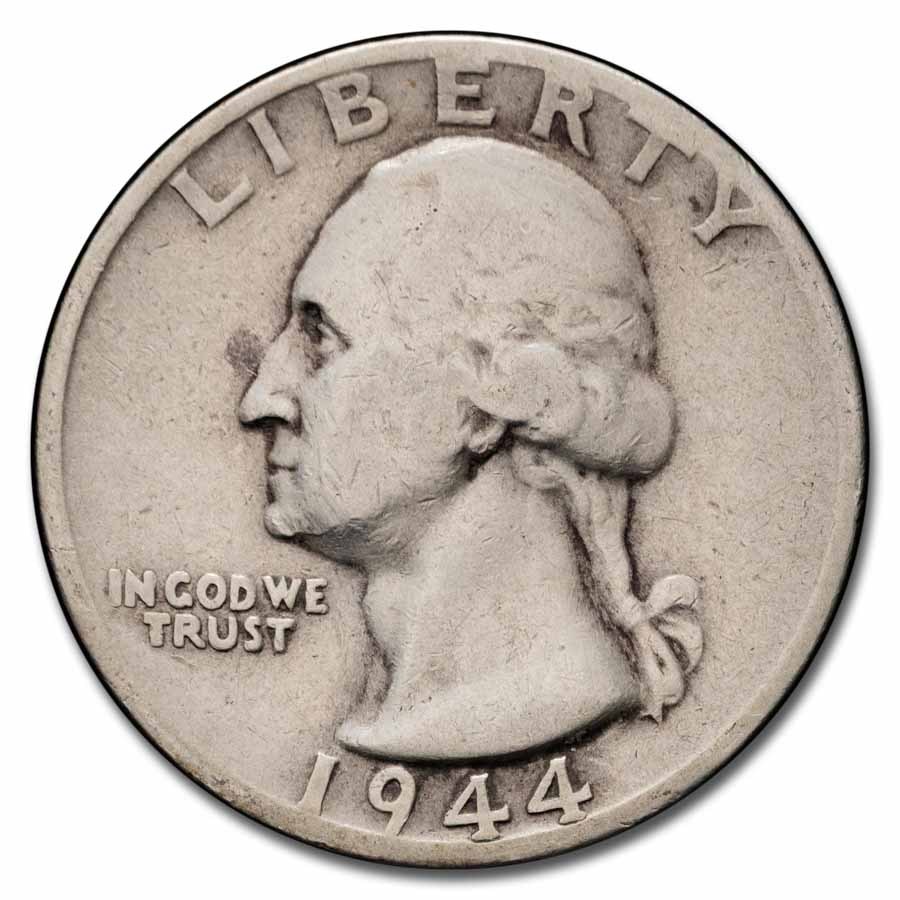 1947-D Washington Quarter 40-Coin Roll Avg Circ