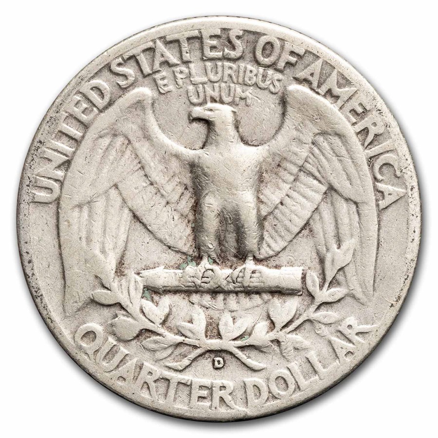 1951-D Washington Quarter 40-Coin Roll Avg Circ