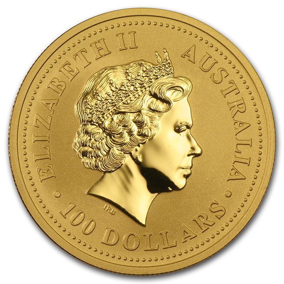 2000 Australia 1 oz Gold Lunar Dragon BU (Series I)
