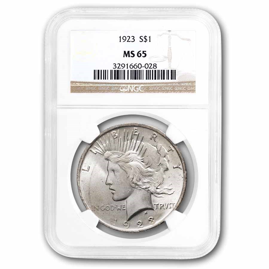 1923 Peace Dollar MS-65 NGC