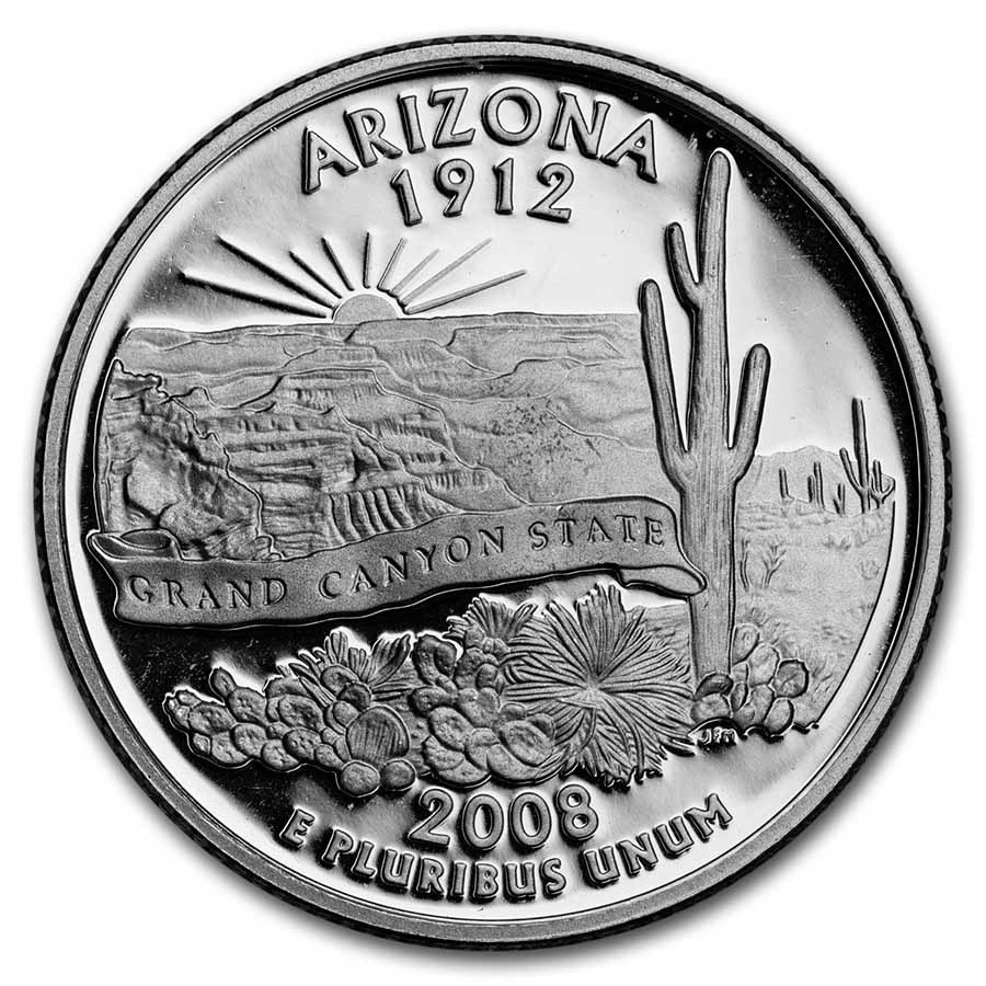 2008-S Arizona State Quarter Gem Proof (Silver)