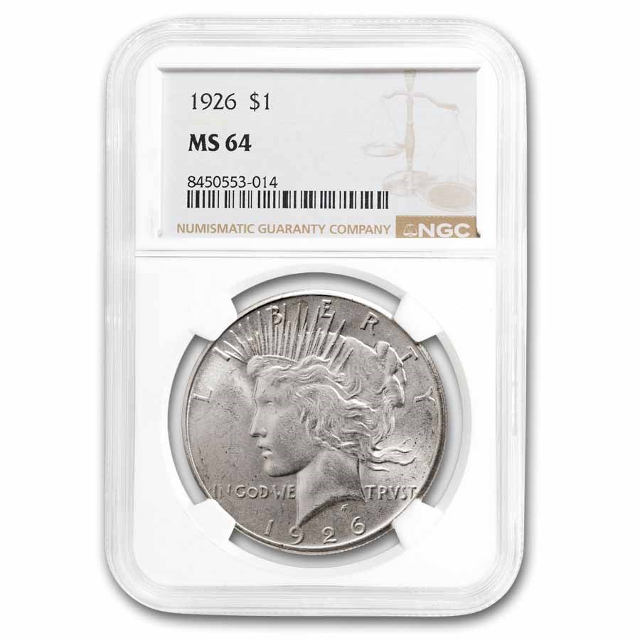 1926 Peace Dollar MS-64 NGC