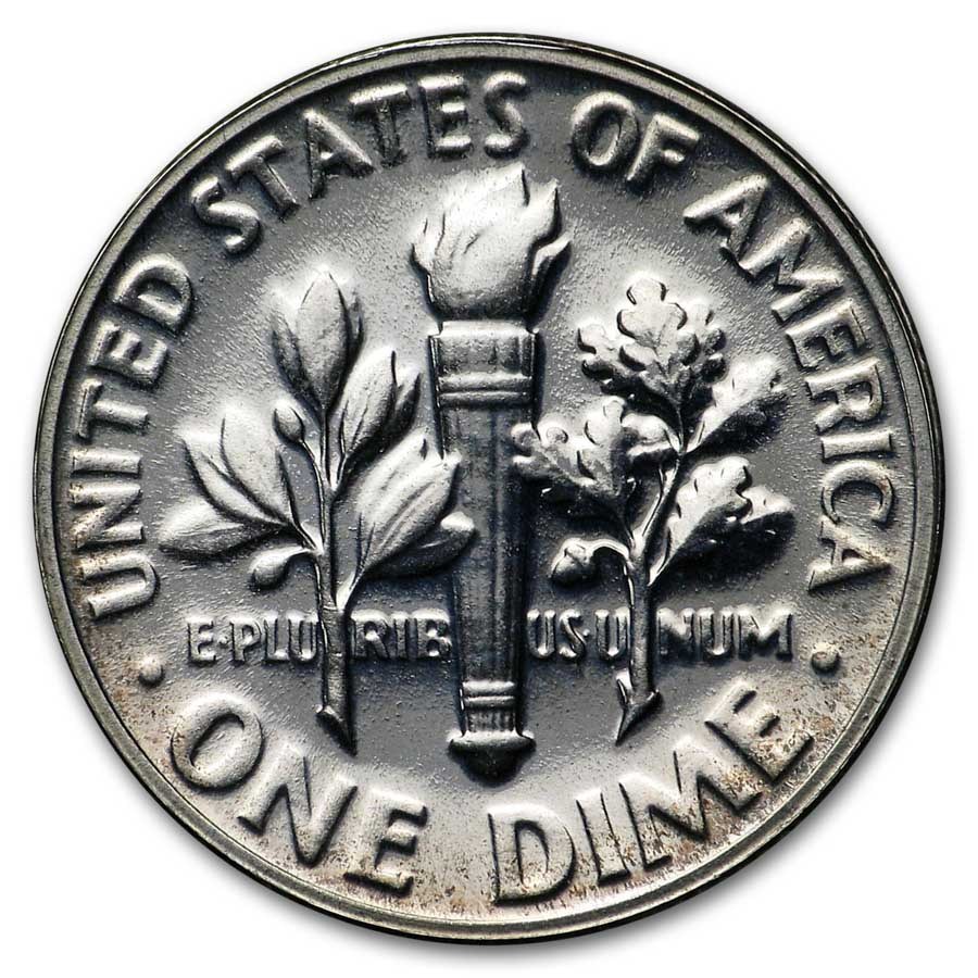 1957 Roosevelt Dime 50-Coin Roll Proof