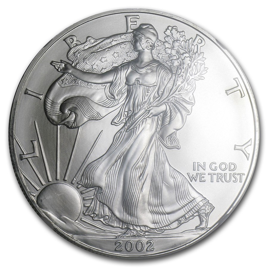 2002 American Silver Eagle MS-69 NGC