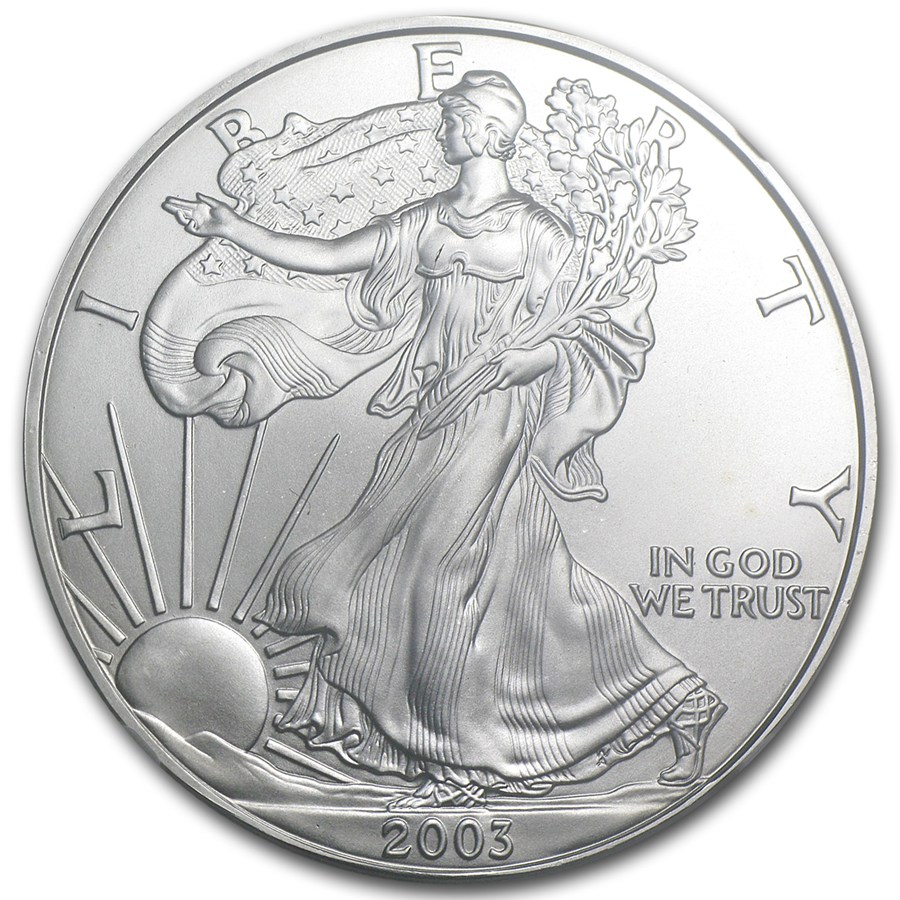 2003 American Silver Eagle MS-69 NGC
