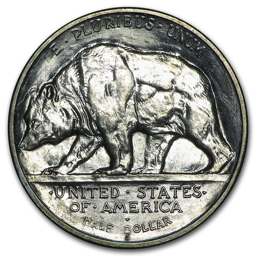 1925-S California Diamond Jubilee Commem Half AU