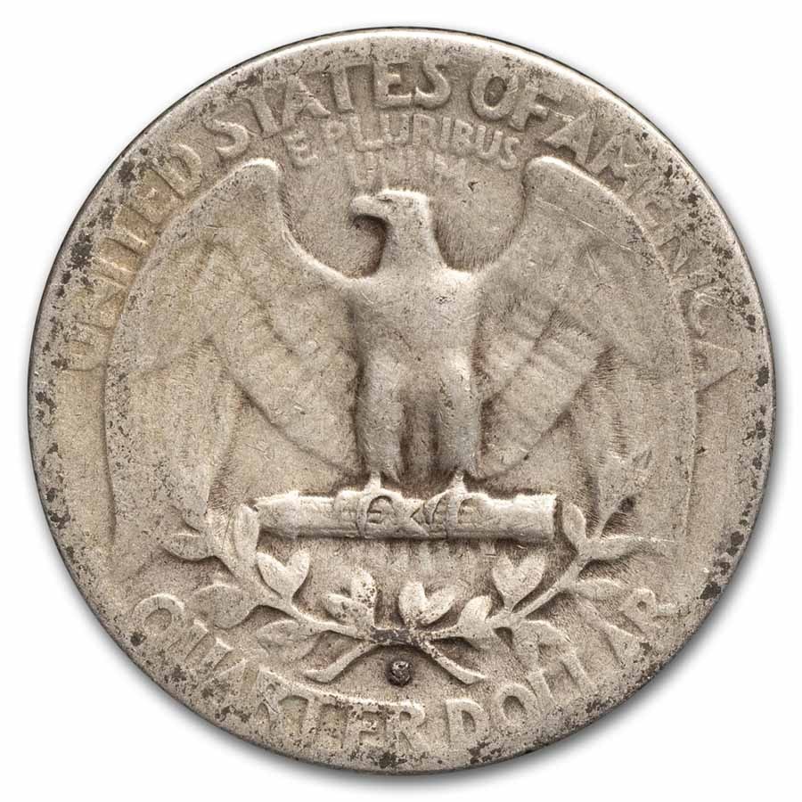 1950-S Washington Quarter 40-Coin Roll Avg Circ