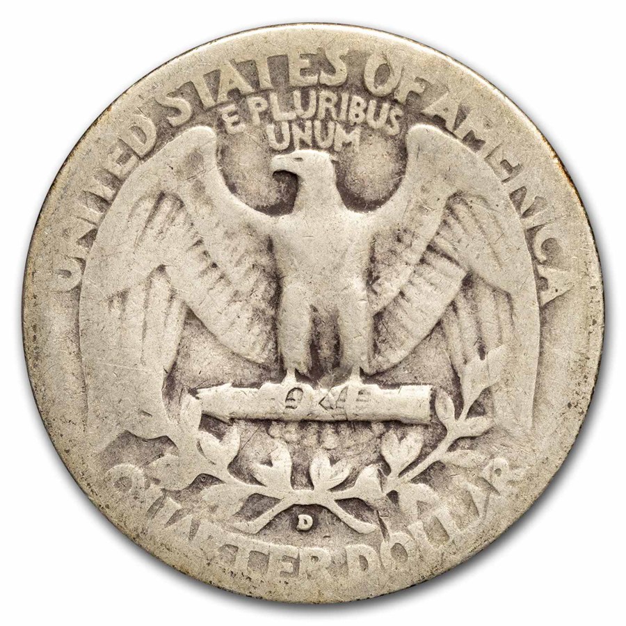 1941-D Washington Quarter 40-Coin Roll Avg Circ
