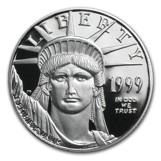 1999-W 1/2 oz Proof American Platinum Eagle (w/Box &amp; COA)