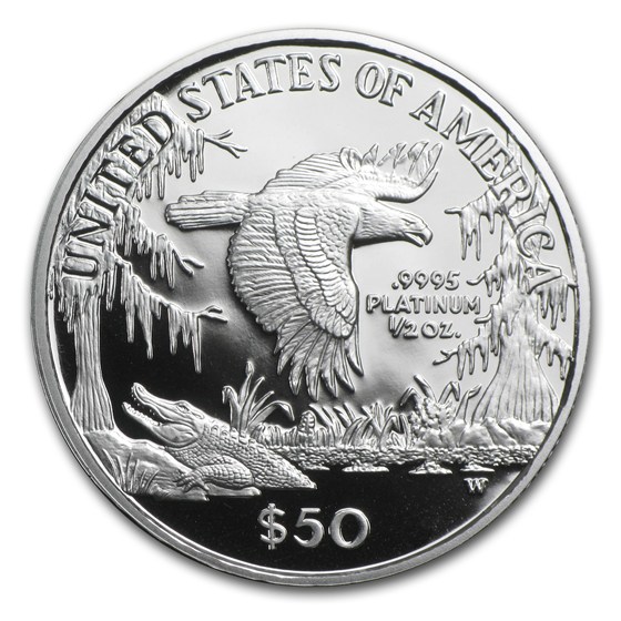 1999-W 1/2 oz Proof American Platinum Eagle (w/Box &amp; COA)