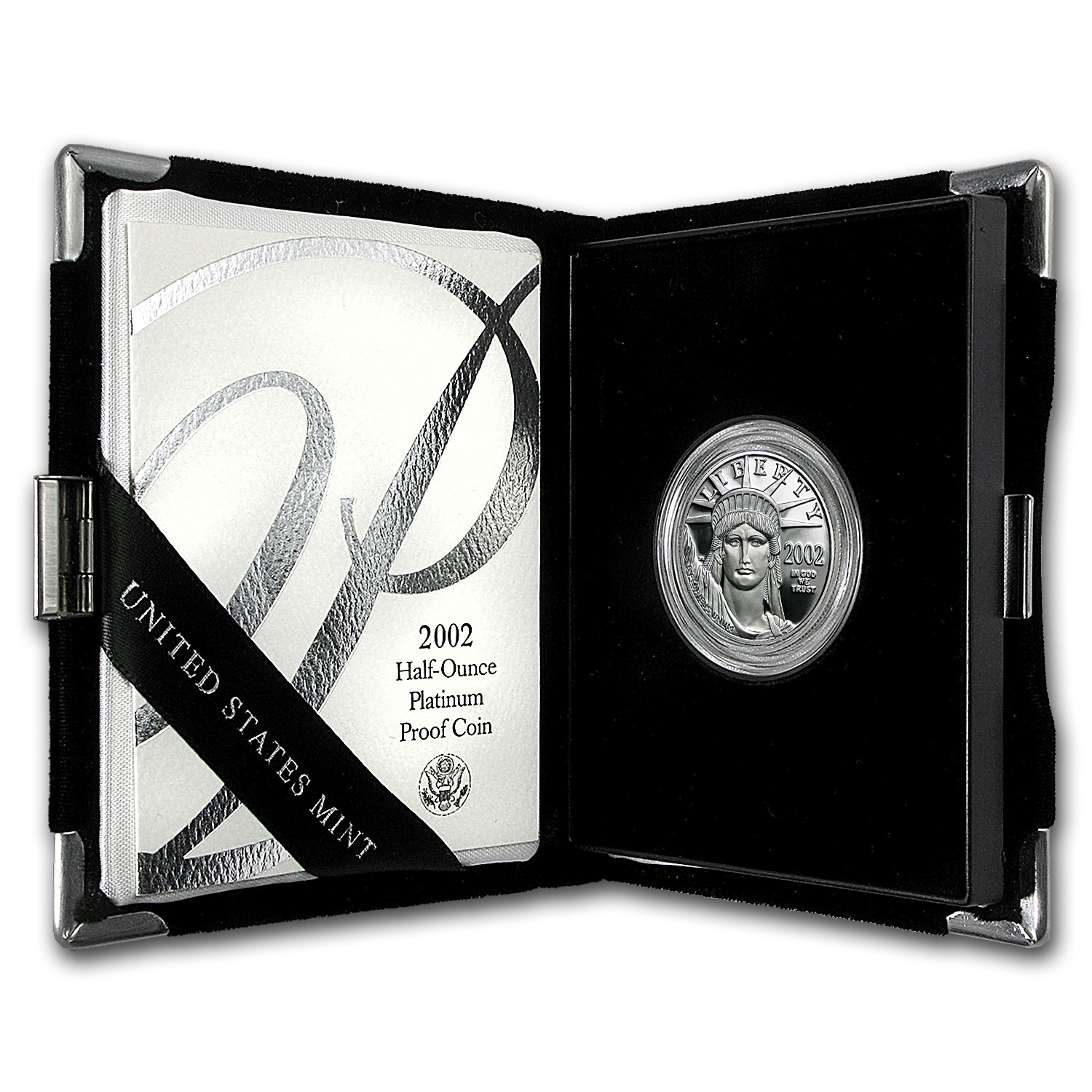 2002-W 1/2 oz Proof American Platinum Eagle (w/Box &amp; COA)