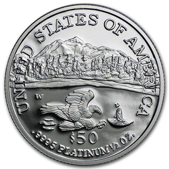 2002-W 1/2 oz Proof American Platinum Eagle (w/Box &amp; COA)