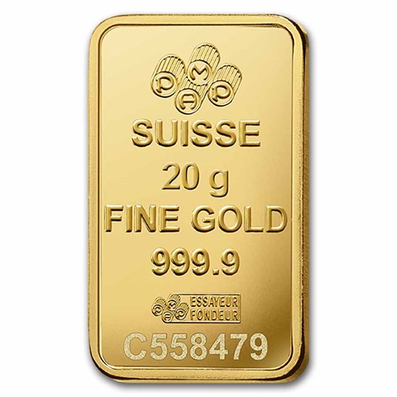 20 gram Gold Bar - PAMP Lady Fortuna Veriscan® (In Assay)