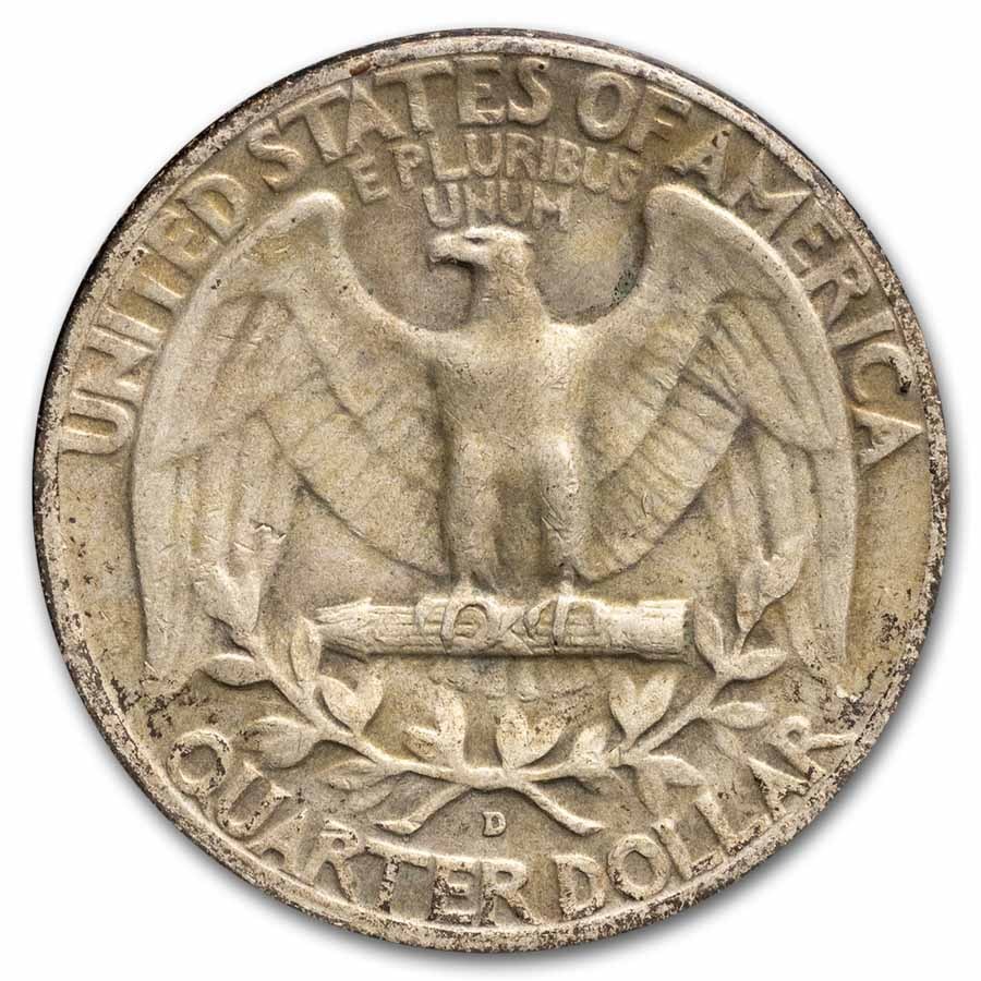 1953-D Washington Quarter 40-Coin Roll Avg Circ
