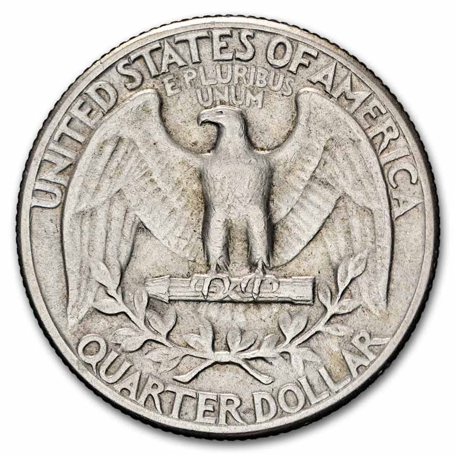 1937 Washington Quarter 40-Coin Roll Avg Circ