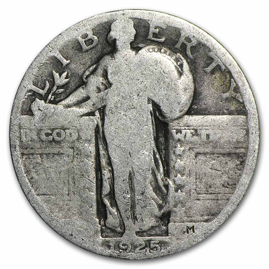 90% Silver Standing Liberty Quarters $100 Face Value Bag