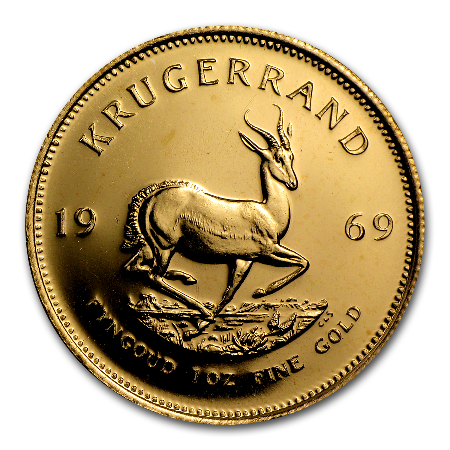 1969 South Africa 1 oz Gold Krugerrand BU