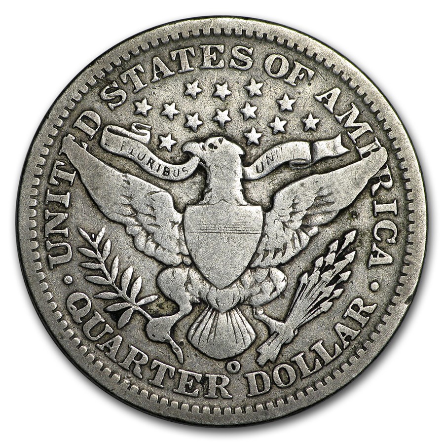 90% Silver Barber Quarters $100 Face Value Bag