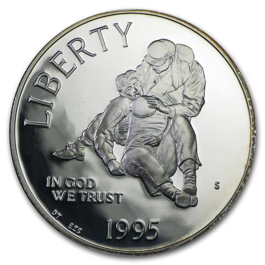 1995-S Civil War $1 Silver Commem Proof (Capsule Only) 1995-S Civil War $1 Silver Commem Proof (Capsule Only)