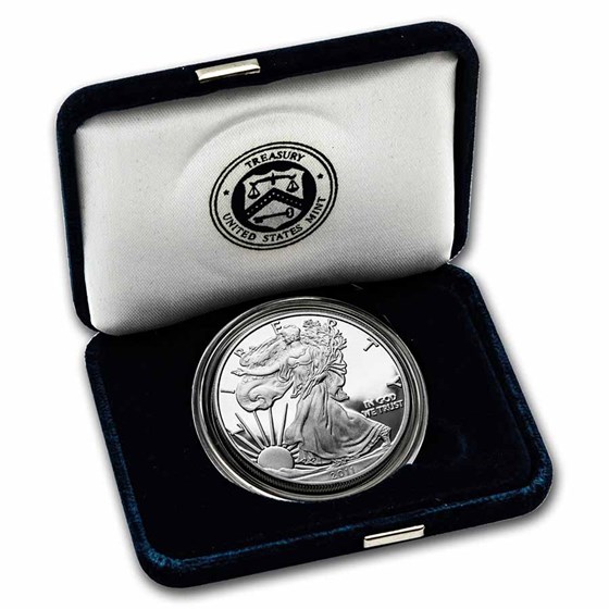 1 oz Proof American Silver Eagle (Random Year, w/Box &amp; COA)